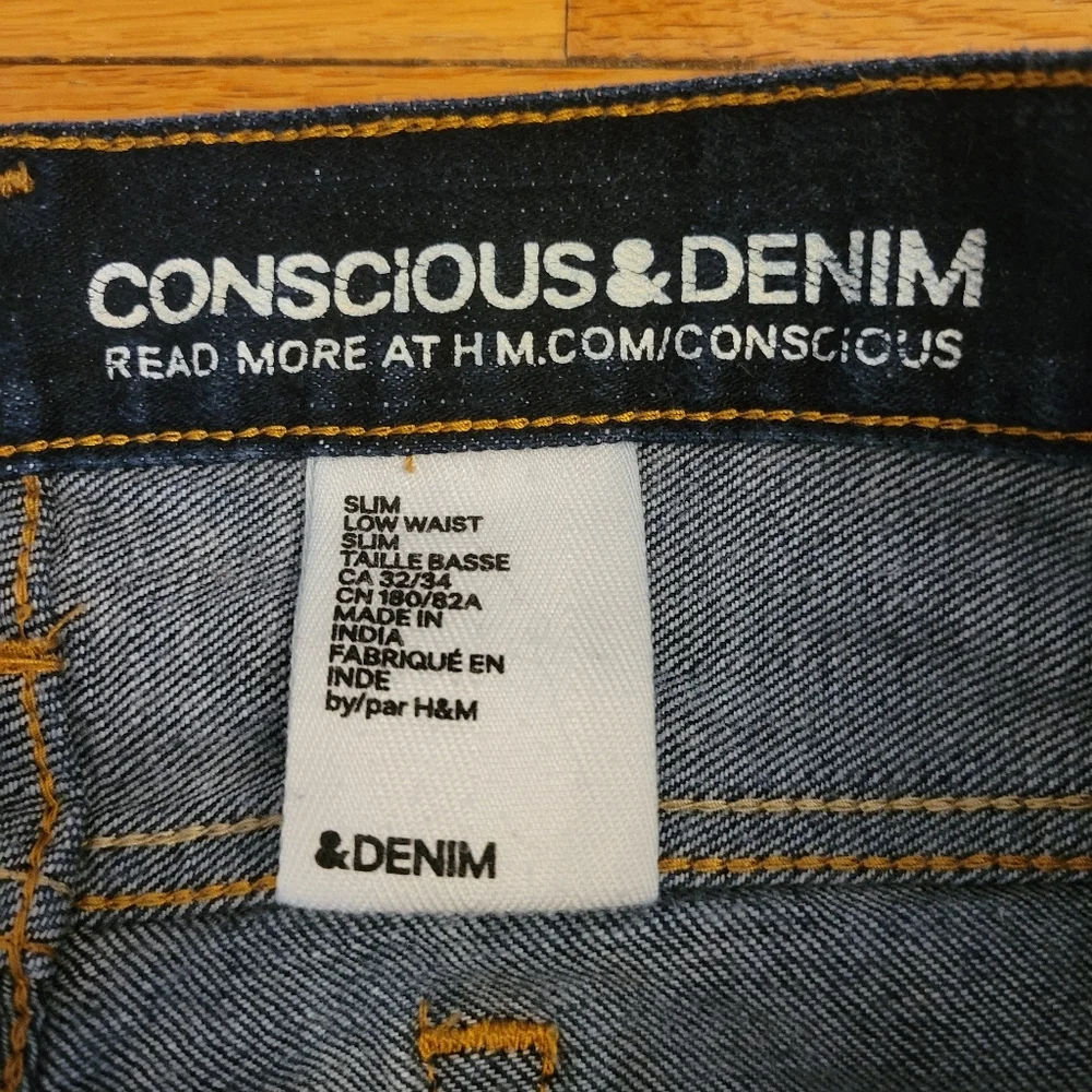 Conscious &‎ Denim Blue Straight Leg Denim Jeans Size 32x34